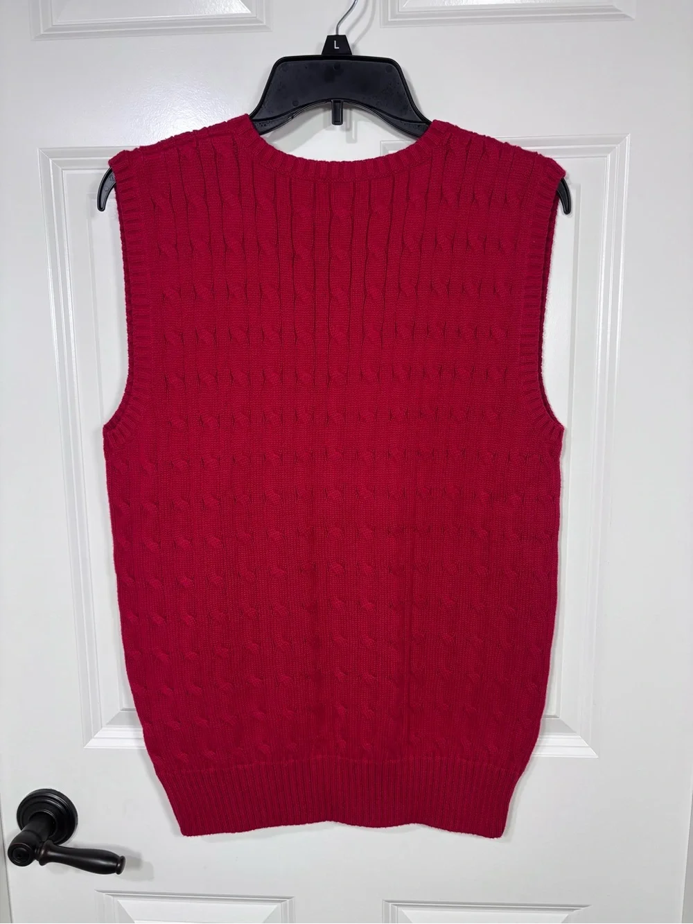 NWT Polo Ralph Lauren Cable Knit V-Neck Sweater Vest Kids XL Red
